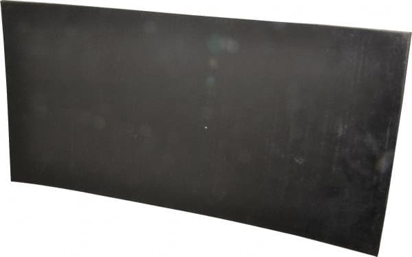 Made in USA - 24" Long, 12" Wide, 3/8" Thick, Buna-N Rubber Foam Sheet - 65 to 75 Durometer, Black, -40 to 212°F, 1,500 psi Tensile Strength, Stock Length - Caliber Tooling