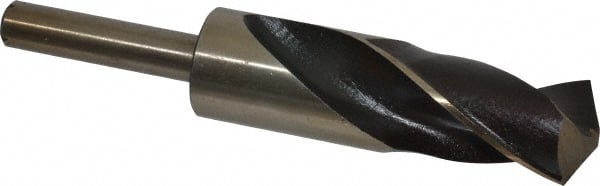 Interstate - 1-5/32" Drill, 118° Point, Cobalt Silver Deming & Reduced Shank Drill Bit - Caliber Tooling