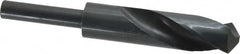 Interstate - 24mm Drill, 118° Point, High Speed Steel Silver Deming & Reduced Shank Drill Bit - Caliber Tooling