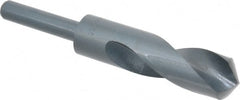 Reduced Shank Drill Bit: 1.0039'' Dia, 1/2'' Shank Dia, 118  ™, High Speed Steel 6'' OAL, 3'' Flute Length, Oxide Finish, Straight-Cylindrical Shank, RH Cut