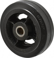 Fairbanks - 8 Inch Diameter x 2-1/2 Inch Wide, Rubber Caster Wheel - 1,300 Lb. Capacity, 2-3/4 Inch Hub Length, 1 Inch Axle Diameter, Roller Bearing - Caliber Tooling