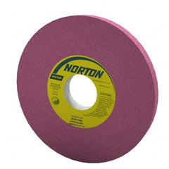 Norton - 7" Diam x 1-1/4" Hole x 1/2" Thick, J Hardness, 60 Grit Surface Grinding Wheel - Aluminum Oxide, Type 1, Medium Grade, 3,600 Max RPM, Vitrified Bond, No Recess - Caliber Tooling