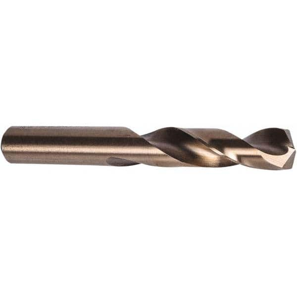 Screw Machine Length Drill Bit: 0.397″ Dia, 135 °, Cobalt Coated, Right Hand Cut, Spiral Flute, Straight-Cylindrical Shank, Series M42CO