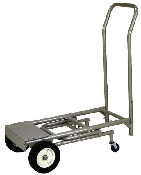 Wesco Industrial Products - 400 Lb Capacity Hand Truck - Swept Back Handle, Steel, Semi-Pneumatic Wheels - Caliber Tooling