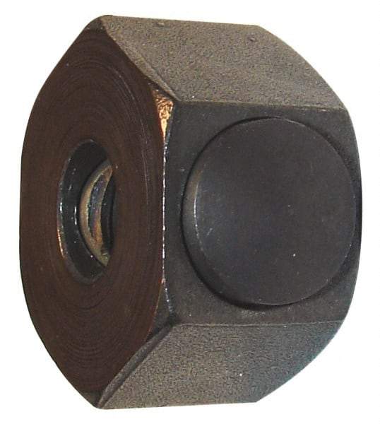 Morton Machine Works - 1/4-20 UNC Steel Right Hand Push Button Hex Nut - 7/8" Across Flats, 9/16" High, Black Oxide Finish - Caliber Tooling