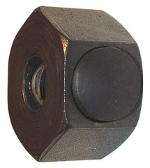 Morton Machine Works - 5/8-11 UNC Steel Right Hand Push Button Hex Nut - 1-3/8" Across Flats, 1-1/8" High, Black Oxide Finish - Caliber Tooling