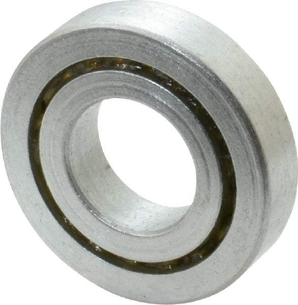 Value Collection - 3/4" Bore Diam, 1-5/8" OD, Open Unground Full Complement Radial Ball Bearing - 3/8" Wide, 1 Row, Round Bore, 825 Lb Dynamic Capacity - Caliber Tooling