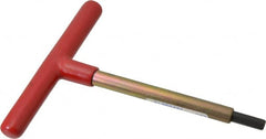 Made in USA - 5/16" Hex, T-Handle, Hex Key - 6" OAL, Chromalloy Steel, Inch System of Measurement - Caliber Tooling