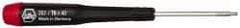 Wiha - T6 Torx Driver - 1-9/16" Blade Length, 4-3/4" OAL, Tapered Handle - Caliber Tooling