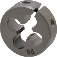 OSG - 5/16-24 UNF Thread, 1" Outside Diam High Speed Steel Round Die - 3/8" Thick, Right Hand Thread, Adjustable - Exact Industrial Supply