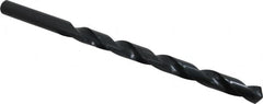 Extra Length Drill Bit: 0.6406″ Dia, 118 °, High Speed Steel Oxide Finish, 9″ Flute Length, 12″ OAL, Spiral Flute, Straight-Cylindrical Shank