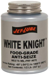 Jet-Lube - 1 Lb Can General Purpose Anti-Seize Lubricant - Aluminum, -65 to 1,800°F, White, Food Grade, Water Resistant - Caliber Tooling