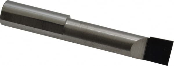 Scientific Cutting Tools - 0.373" Min Bore Diam, 1-1/2" Max Bore Depth, 3/8 Shank Diam, Radial Relief Boring Bar - Right Hand Cut, Solid Carbide, Uncoated - Exact Industrial Supply