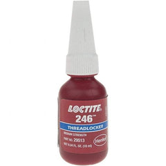 Loctite - 10 mL Bottle, Blue, Medium Strength Liquid Threadlocker - Series 246 - Caliber Tooling