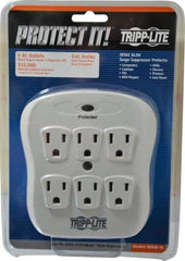 Tripp-Lite - 6 Outlets, 120 Volts, 15 Amps, Power Outlet Strip - Direct Plug-in Mount, 5-15P NEMA Configuration, 4.8" Strip, UL1449 3rd Edition - Caliber Tooling