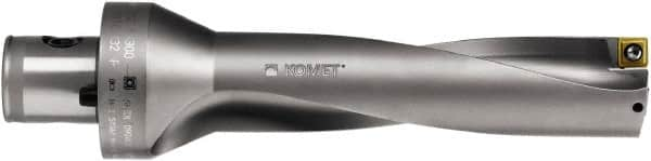 Komet - 162mm Max Drill Depth, 3xD, 54mm Diam, Indexable Insert Drill - 4 Inserts, ABS 63 Modular Connection Shank - Caliber Tooling