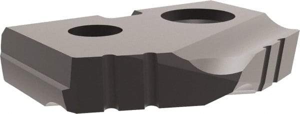 Allied Machine and Engineering - 12mm Diam x 3/32" Thick, Seat Code Z, 132° Included Angle Spade Drill Insert - Diamond Coated, Carbide, Series T-A - Caliber Tooling