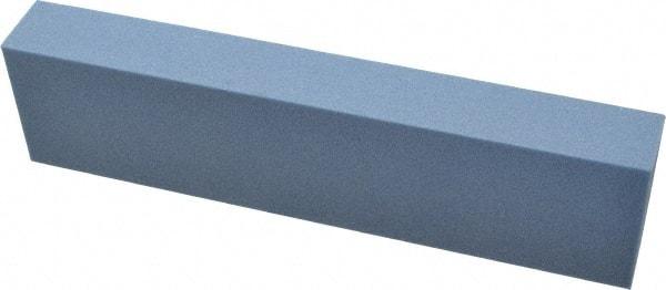 Norton - 80 Grit Aluminum Oxide Rectangular Polishing Stone - Medium Grade, 2" Wide x 8" Long x 1" Thick - Caliber Tooling