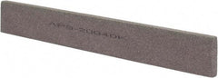 Norton - 120 Grit Aluminum Oxide Rectangular Polishing Stone - Fine Grade, 1" Wide x 8" Long x 1/4" Thick - Caliber Tooling