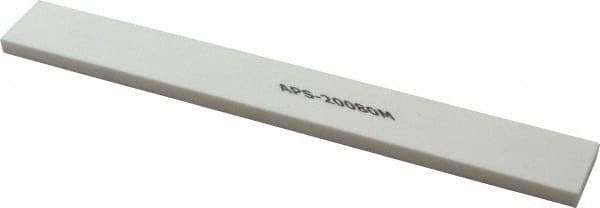 Norton - 180 Grit Aluminum Oxide Rectangular Polishing Stone - Very Fine Grade, 1" Wide x 8" Long x 1/4" Thick - Caliber Tooling