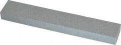 Made in USA - 220 Grit Aluminum Oxide Rectangular Polishing Stone - Very Fine Grade, 1" Wide x 6" Long x 1/2" Thick - Caliber Tooling