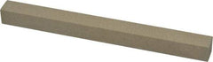 Made in USA - 320 Grit Aluminum Oxide Square Polishing Stone - Extra Fine Grade, 1/2" Wide x 6" Long x 1/2" Thick - Caliber Tooling