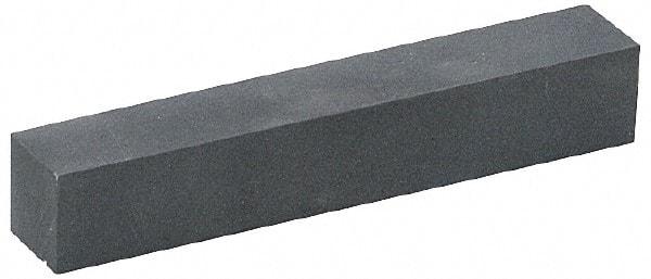 Norton - 320 Grit Silicon Carbide Square Polishing Stone - Extra Fine Grade, 1/4" Wide x 6" Long x 1/4" Thick - Caliber Tooling