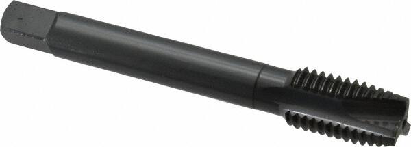 OSG - M18x2.50 Metric Coarse, 3 Flute, Oxide Finish, Vanadium High Speed Steel Spiral Point Tap - Plug Chamfer, Right Hand Thread, 125mm OAL, 1-13/16" Thread Length, 0.542" Shank Diam, 6H Class of Fit, Series 259 - Exact Industrial Supply