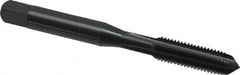 OSG - 7/8-9 UNC 3B 4 Flute Oxide Finish High Speed Steel Straight Flute Standard Hand Tap - Plug, Right Hand Thread, 4-11/16" OAL, 2-7/32" Thread Length, H4 Limit, Oversize - Exact Industrial Supply