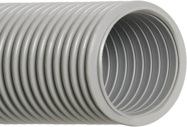 Hi-Tech Duravent - 3" ID, 10 Hg Vac Rating, 8 psi, EVA Vacuum & Duct Hose - 25' Long, Gray, 5" Bend Radius, -65 to 140°F - Caliber Tooling