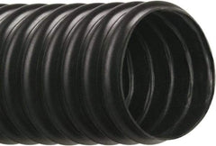 Hi-Tech Duravent - 4" ID, 26 Hg Vac Rating, 6 psi, Thermoplastic Vacuum & Duct Hose - 25' Long, Black, 3-1/2" Bend Radius, -40 to 250°F - Caliber Tooling