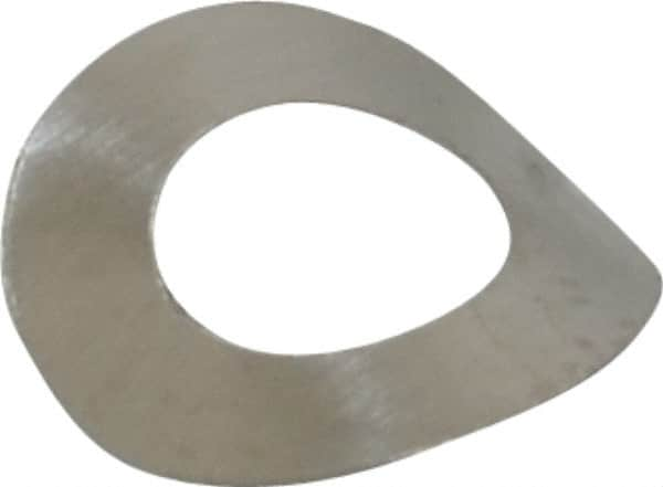 Made in USA - #5 Screw, 0.13" ID x 0.25" OD, Grade 300 Stainless Steel Single Wave Washer - 0.004" Thick, 0.055" Overall Height, 0.014" Deflection, 0.77 Lb at Deflection - Caliber Tooling