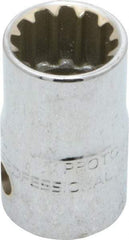 Proto - 3/8" Drive, 9/16" Socket, Spline Socket - 12 Points, 1-1/16" OAL - Caliber Tooling