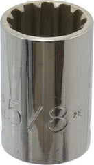 Proto - 3/8" Drive, 5/8" Socket, Spline Socket - 12 Points, 1-1/16" OAL - Caliber Tooling