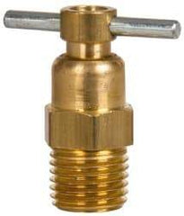 Eaton - Steel Internal Seat Drain Cock & Shutoff Valve - 1/4 Thread, 150 Max psi - Caliber Tooling