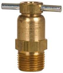 Eaton - Steel Internal Seat Drain Cock & Shutoff Valve - 3/8 Thread, 150 Max psi - Caliber Tooling