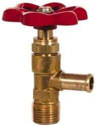 Eaton - 3/8" Pipe, Steel Shutoff Drain Cock & Shutoff Valve - 3/8 Thread, 150 Max psi - Caliber Tooling