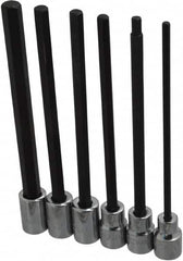 Proto - 6 Piece 3/8" Drive Metric Hex Bit Socket Set - 4 to 10mm Hex - Caliber Tooling