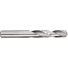 Screw Machine Length Drill Bit: 0.0453″ Dia, 145 °, Solid Carbide Coated, Right Hand Cut, Spiral Flute, Straight-Cylindrical Shank, Series 108M