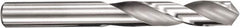 SGS - 15.8mm 145° Spiral Flute Solid Carbide Screw Machine Drill Bit - AlTiN Finish, Right Hand Cut, 58mm Flute Length, 115mm OAL, Standard Point, Straight Shank - Caliber Tooling