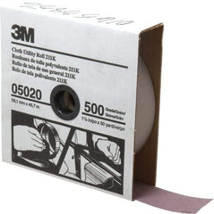 3M - 1-1/2" x 50 Yd 500 Grit Aluminum Oxide Cloth Roll - Super Fine Grade, J Weighted Backing - Caliber Tooling