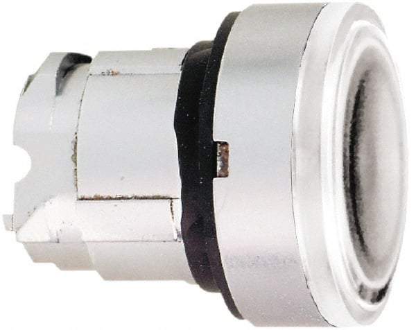 Schneider Electric - 22mm Mount Hole, Flush, Pushbutton Switch Only - Round, White Pushbutton, Nonilluminated, Momentary (MO) - Caliber Tooling