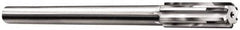 Made in USA - 0.657" Carbide-Tipped 6 Flute Chucking Reamer - Straight Flute, 9/16" Straight Shank, 2-1/4" Flute Length, 9" OAL - Caliber Tooling