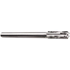 Made in USA - 0.171 to 0.204" Diam, 11/64" Diam Shank, 1-1/8" Flute, Semi Finish Semi Ground Chucking Reamer - Caliber Tooling