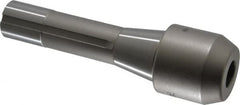 Accupro - R8 Taper Shank 5/8" Hole End Mill Holder/Adapter - 1.1" Projection, 7/16-20 Drawbar, Through-Spindle Coolant - Exact Industrial Supply