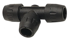 Transair - 1-1/2" ID, Air Hose Equal Tee - 232 Max psi, 8-1/16" Long, Plastic - Caliber Tooling