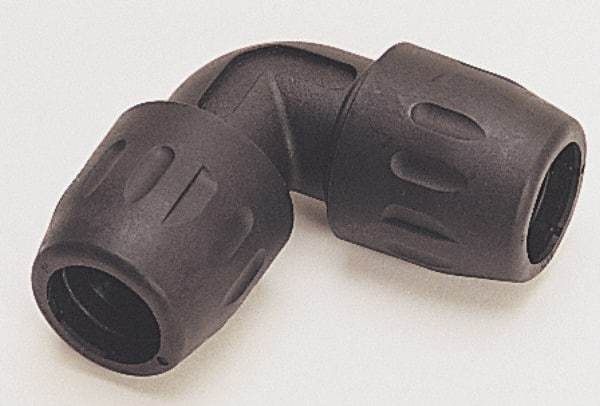 Transair - 1-1/2" ID, Air Hose 90° Union Elbow - 232 Max psi, 4-3/16" Long, Plastic - Caliber Tooling