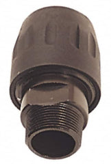 Transair - 1/2 Male NPT, 7/8" ID, Air Hose Male Connector - 232 Max psi, 2-3/4" Long, Plastic - Caliber Tooling