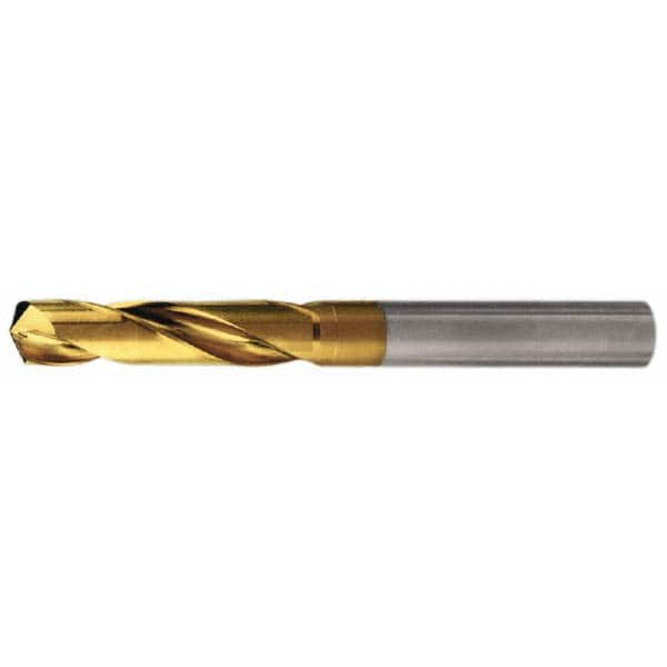 Walter-Titex - 0.5906" 140° Spiral Flute Solid Carbide Screw Machine Drill Bit - Caliber Tooling