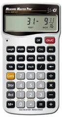 Calculated Industries - 11-Digit (7 normal, 4 Fractions) with Full Annunciators 30 Function Handheld Calculator - 5/8" x 2-1/2" (15.88mm x 63.5mm) Display Size, Silver, LR-44/A76 Powered, 7" Long x 5" Wide x 1" High - Caliber Tooling